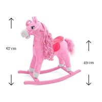 Koń na biegunach z melodią Milly Mally Princess pink
