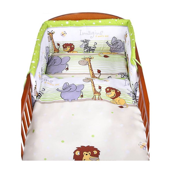 2-częściowa pościel New Baby 90/120 cm zielone safari