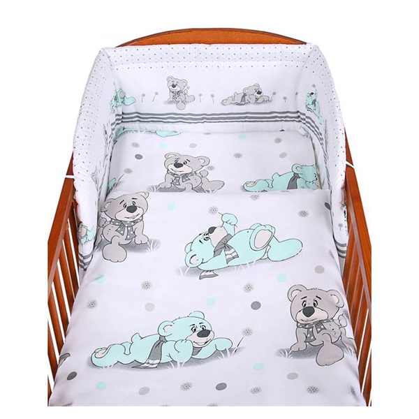 2-częściowa pościel New Baby 90/120 cm szary miś
