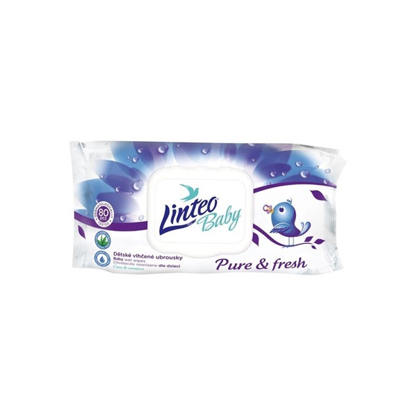 Dziecięce chusteczki nawilżane Linteo Baby Pure and fresh 24 sztuk