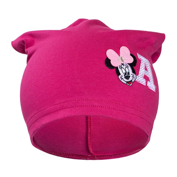 Jesienna dziecięca czapka New Baby Minnie różowa