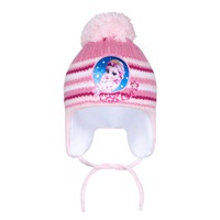 Zimowa czapka New Baby Lisa jasnoróżowa