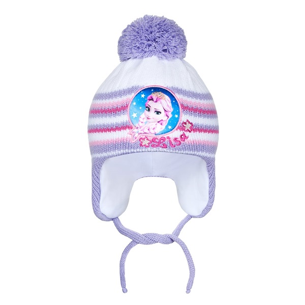 Zimowa czapka New Baby Lisa fioletowa