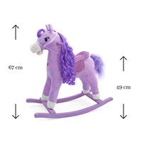 Koń na biegunach z melodią Milly Mally Princess violet