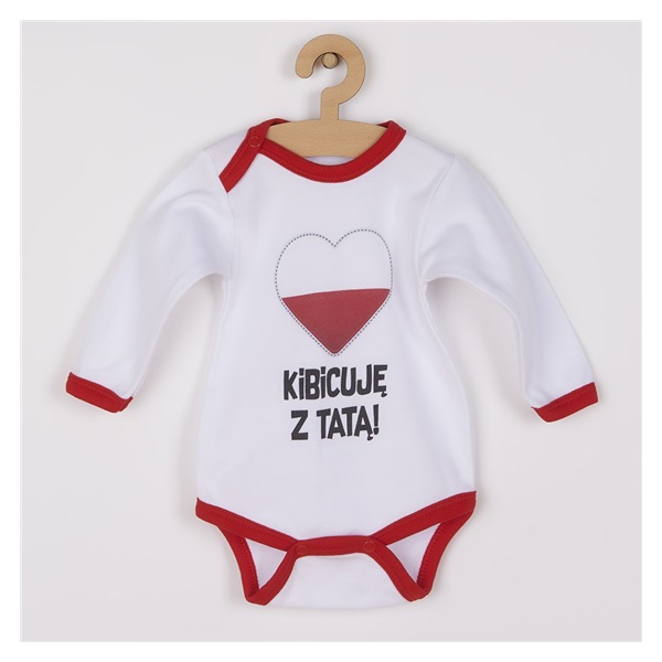 Body z nadrukiem New Baby Kibicuję z tatą