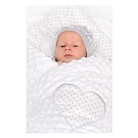 Luksusowy Becik z Minki New Baby biały 73x73 cm