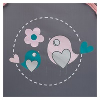 Łóżeczko turystyczne Baby Mix Wróbelki różowe