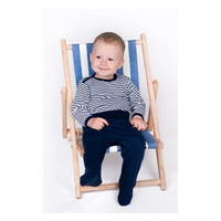 Niemowlęca koszulka New Baby Classic II w granatowe paski