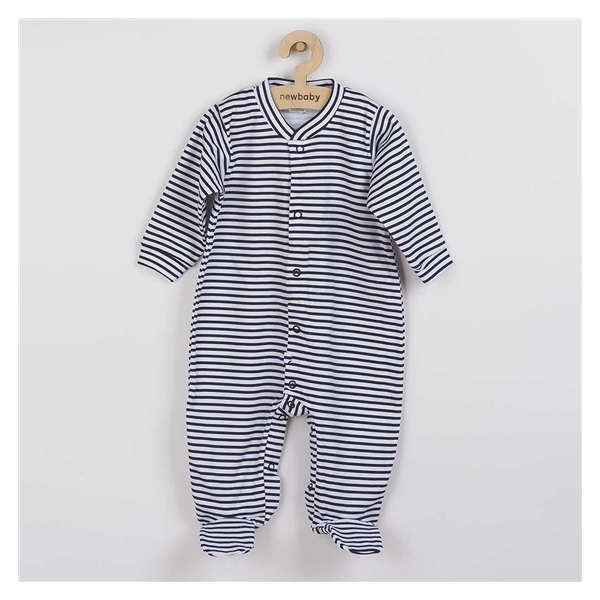 Niemowlęcy pajac New Baby Classic II w granatowe paski