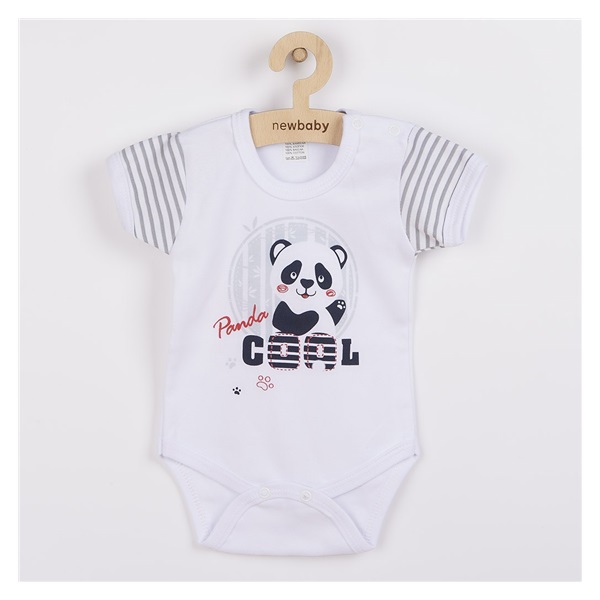Body dla niemowląt z krótkim rękawem New Baby Panda