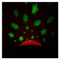 Karuzelka plastikowa z projektorem Baby Mix czerwona
