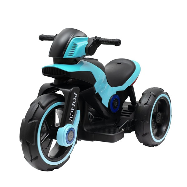 Motocykl na akumulator dla dzieci Baby Mix POLICE niebieski