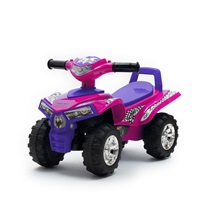 Dziecięcy jeździk z dźwiękiem Quad Baby Mix różowy