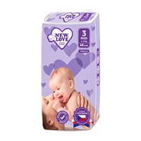 Pieluszki dziecięce jednorazowe New Love Premium comfort 3 MIDI 4-9 kg 48 szt