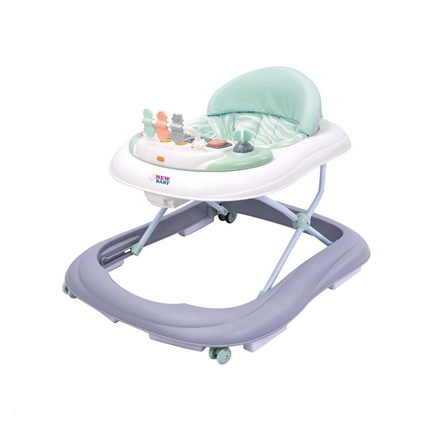 Chodzik z silikonowymi kółkami New Baby ABC Brilliant Star