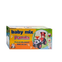 Dziecięcy jeździk z dźwiękiem Baby Mix Panda czarny