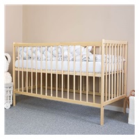 Klasyczne łóżeczko dla dzieci New Baby DOMINIC naturalne