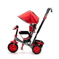 Dziecięcy rowerek trójkołowy z LED światłami Baby Mix Lux Trike szary