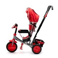 Dziecięcy rowerek trójkołowy z LED światłami Baby Mix Lux Trike szary