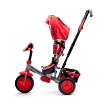 Dziecięcy rowerek trójkołowy z LED światłami Baby Mix Lux Trike szary