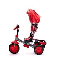 Dziecięcy rowerek trójkołowy z LED światłami Baby Mix Lux Trike szary