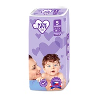 MEGAPACK Pieluszki dziecięce jednorazowe New Love Premium comfort 5 JUNIOR 11-25 kg 5x38 szt