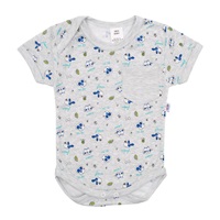 2-dílná letní bavlněná souprava New Baby Perfect Summer šedá