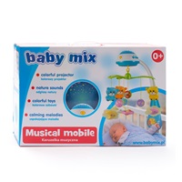 Karuzelka plastikowa z projektorem Baby Mix miętowa