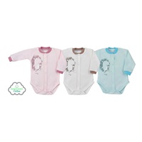 Niemowlęce całorozpinane body organic Koala Leśny Przyjaciel różowe