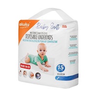 Podkłady higieniczne jednorazowe Akuku Baby Soft 40x60cm 15sztuk