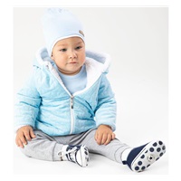 Dziecięcy zimowy kaftanik z czapką Nicol Kids Winter niebieski
