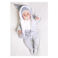 Dziecięcy zimowy kaftanik z czapką Nicol Kids Winter niebieski