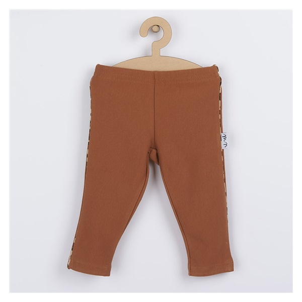 Niemowlęce legginsy Nicol Mia brązowe