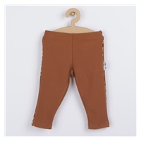 Niemowlęce legginsy Nicol Mia brązowe