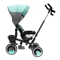 Dziecięcy rowerek trójkołowy Baby Mix 5w1 RELAX 360° niebieski