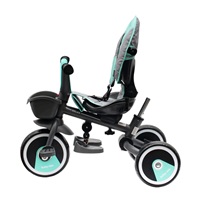 Dziecięcy rowerek trójkołowy Baby Mix 5w1 RELAX 360° miętowy