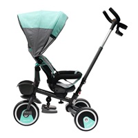 Dziecięcy rowerek trójkołowy Baby Mix 5w1 RELAX 360° różowy