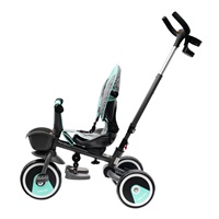 Dziecięcy rowerek trójkołowy Baby Mix 5w1 RELAX 360° różowy