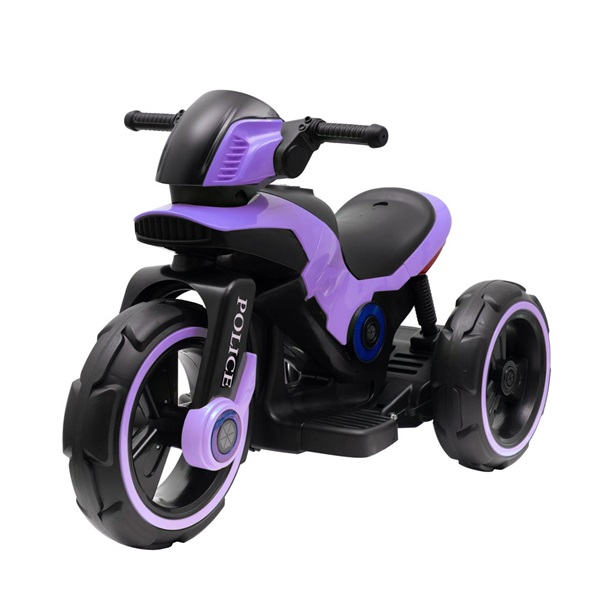 Motocykl na akumulator dla dzieci Baby Mix POLICE fioletowy