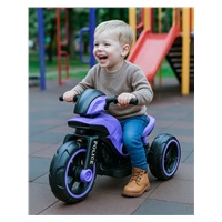 Motocykl na akumulator dla dzieci Baby Mix POLICE fioletowy