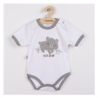 Niemowlęce bawełniane body z krótkim rękawem New Baby Cute Bear