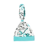 Niemowlęca bawełniana czapka-chustka Nicol Dinosaur