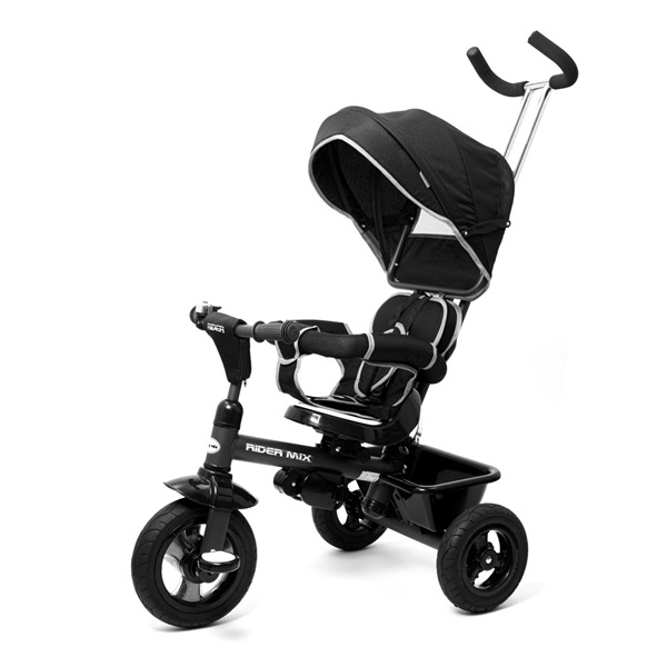 Dziecięcy rowerek trójkołowy Baby Mix 5w1 RIDER 360° czarny