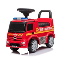 Dziecięcy jeździk z dźwiękiem Mercedes Baby Mix STRAŻ POŻARNA czerwony