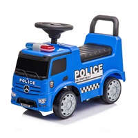 Dziecięcy jeździk z dźwiękiem Mercedes Baby Mix POLICE niebieski