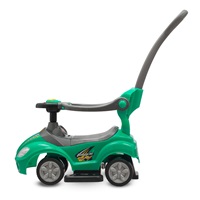 Dziecięcy jeździk z rączką 3w1 Baby Mix Mega Car zielony