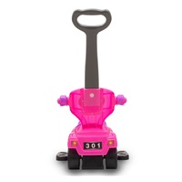 Dziecięcy jeździk z rączką 3w1 Baby Mix Mega Car różowy