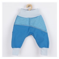 Softshell niemowlęce spodnie New Baby niebieskie