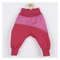 Softshell niemowlęce spodnie New Baby różowe