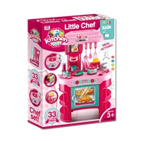 Dziecięca kuchnia Little Chef Baby Mix różowa 32 sztuk